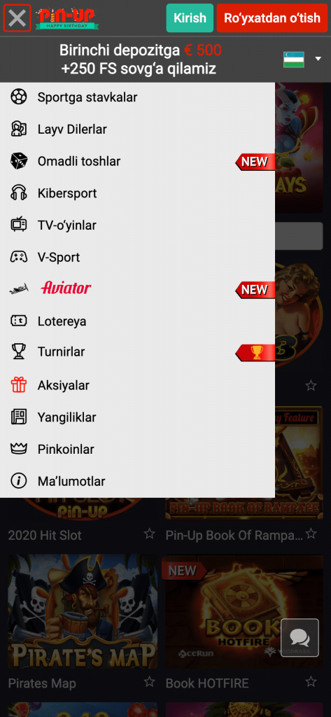 Pin Up mobil uygulaması: telefonunuzdan para için oynayın