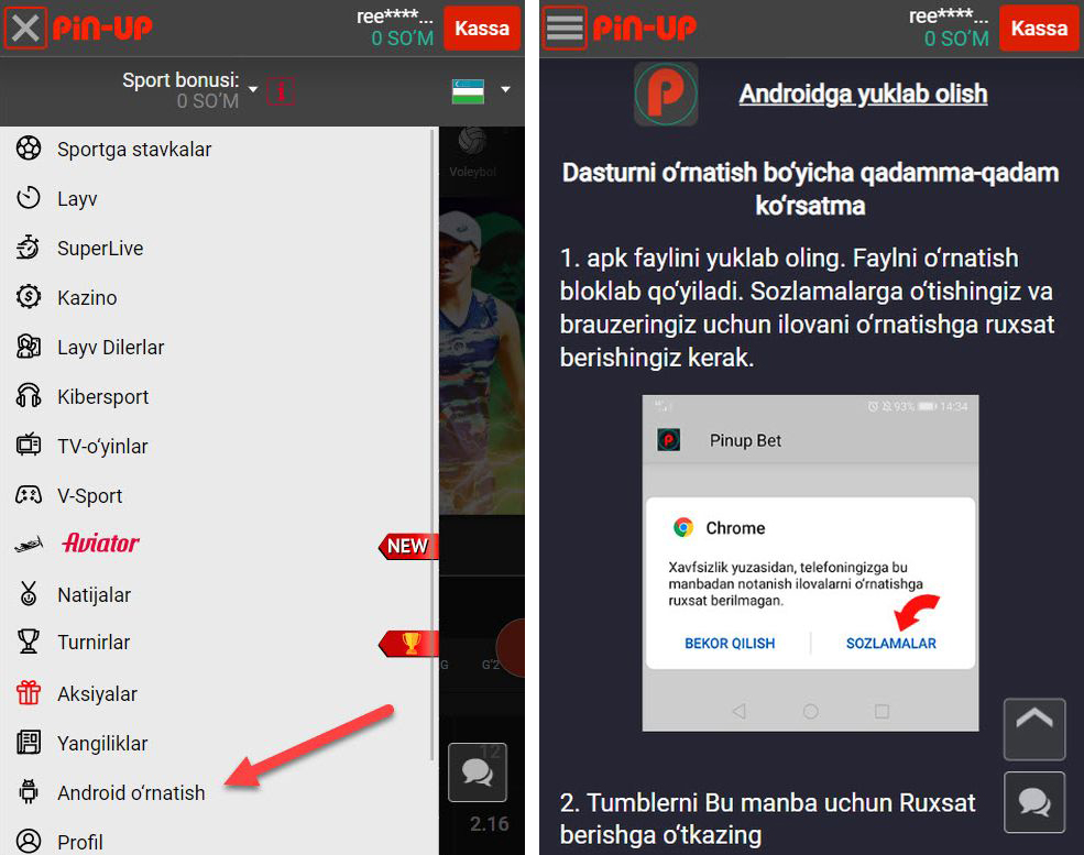 Pin Up mobil uygulaması: telefonunuzdan para için oynayın