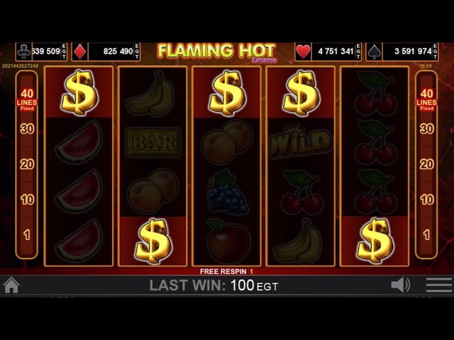 Retro makinelerin hayranları için Flaming Hot Extreme slotu